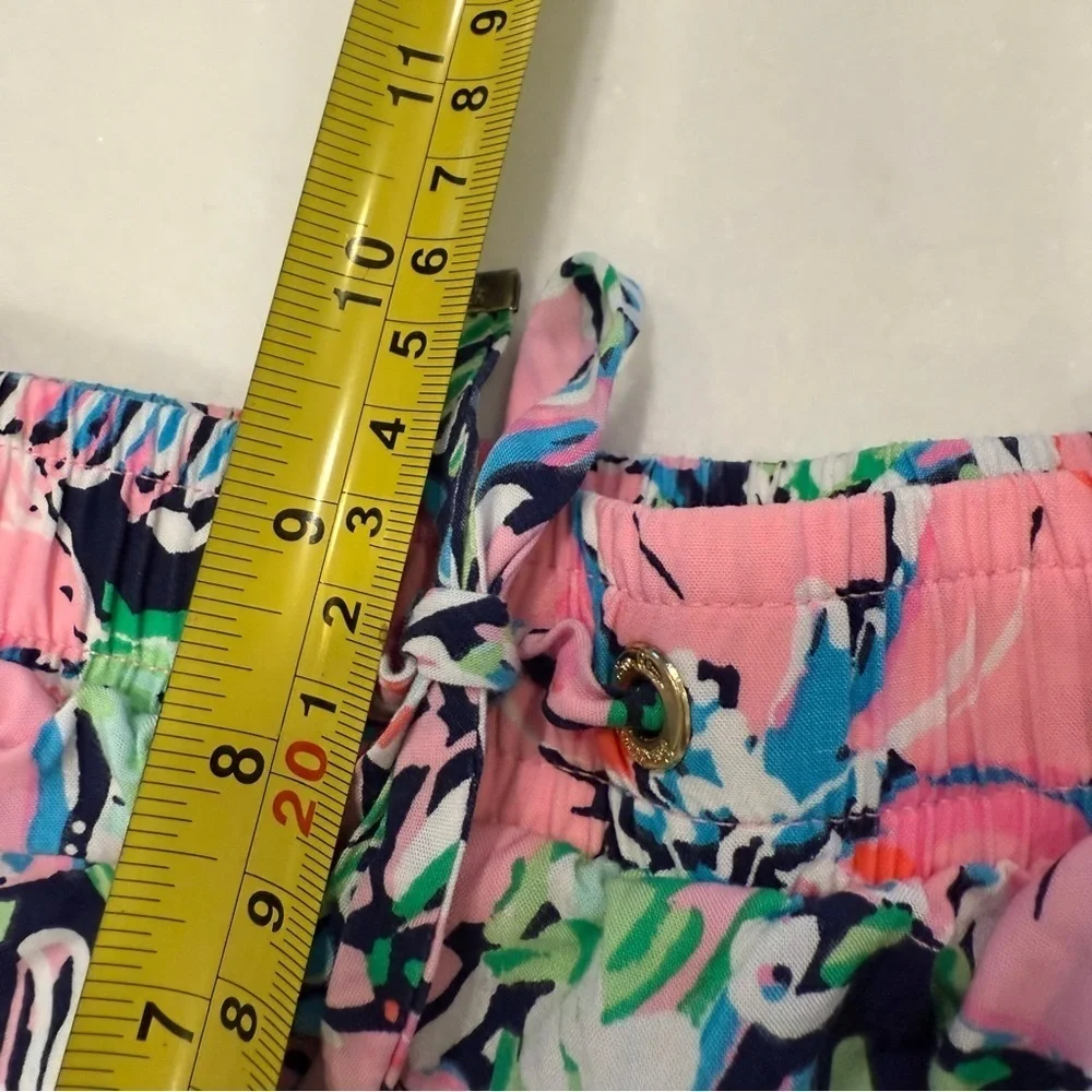 Lilly Pulitzer Katia 5” Short High Tide Navy Tall Order Engineered Sz XS